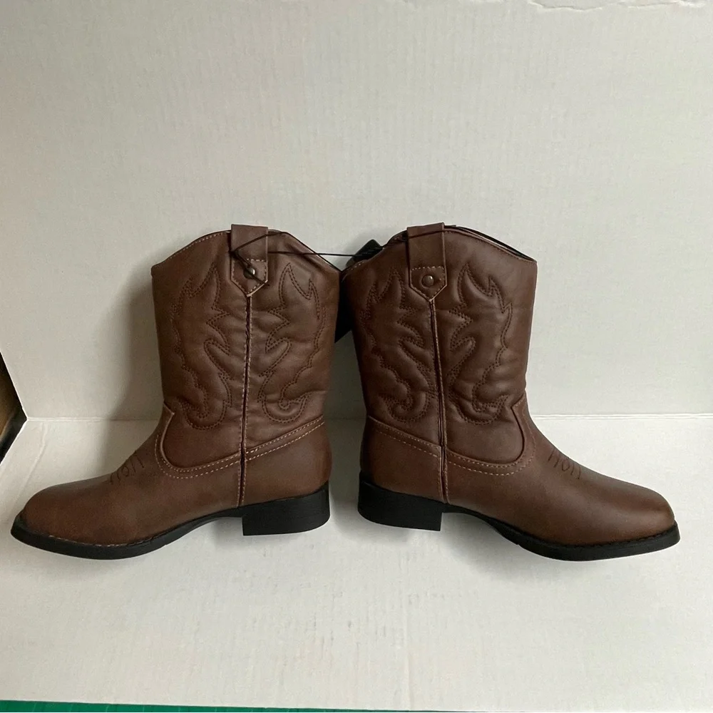 New children’s size 3 wonder nation brown cowboy boots